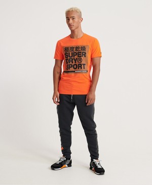 Superdry Core Graphic Férfi Pólók Narancssárga | YZVXD6704